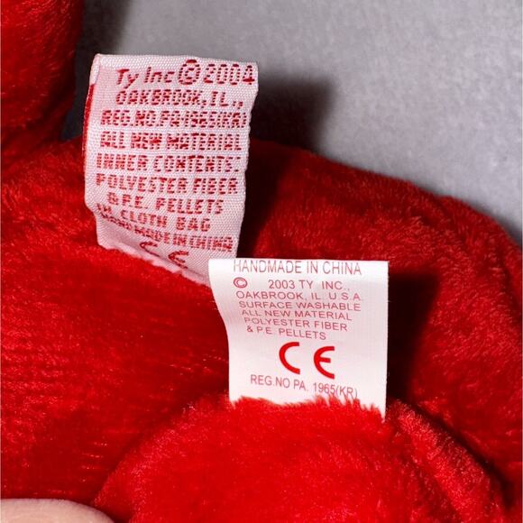 ty Beanie Baby Babies Buddy Valentine Secret I Love You Bear Set of 2 MWT - Picture 10 of 10